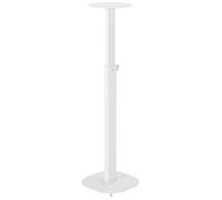 myWall Piédestal pour haut-parleur HS 23 WL – Extensible, réglable en hauteur, Blanc 2 pièces