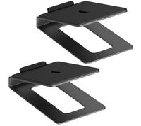My Wall HS33-1L - Support de Haut-Parleur pour Plateau de Table - 2 Supports de Haut-parleurs avec Tapis Anti-Vibration, Angle d'inclinaison de 16 °, Charge maximale de 10 kg, pour Enceintes PC ou