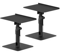 My Wall HS36L Lot de 2 Supports d'enceintes universels avec Grande Surface et Amortissement des Vibrations, réglables en Hauteur, inclinables, rotatifs
