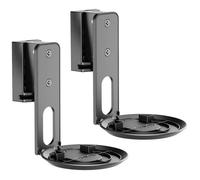 myWall Support mural pour haut-parleur HS40L – Inclinable, rotatif, gestion des câbles – Noir 2 pcs