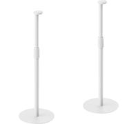 myWall Pied pour haut-parleur HS49WL rigide réglable en hauteur blanc Lot de 2