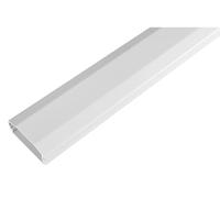 my wall HZ2-1,1WL Goulotte de câbles avec Fermeture à Rabat et clic brevetée - Organisateur de câbles pour Une Maison ou Un Bureau Bien rangé, en Aluminium, 60 mm de Large, accès Rapide aux câbles