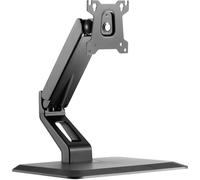 My Wall HL 17 L Support de table pour écran noir sur pied, mobile, rotatif, inclinable, réglable en hauteur, rotatif