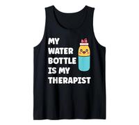 My Water Bottle is My Therapist Funny Hydration Débardeur