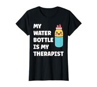 My Water Bottle is My Therapist Funny Hydration T-Shirt