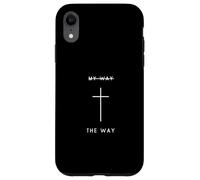 My Way The Way Cross - Minimalist Christian Faith Jésus Coque pour iPhone XR