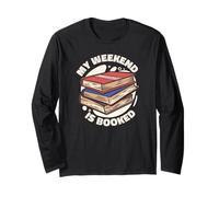 My Week-End is Booked Reading Books Reader Funny Meme Manche Longue