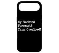 My Weekend Forecast Yarn Overload Funny Citations Coque pour iPhone Air