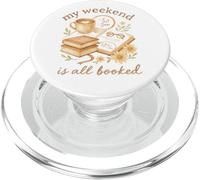 My Weekend is All Booked Cozy Book Lover Reading PopSockets PopGrip pour MagSafe