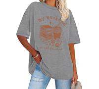 My Weekend is All Booked Shirt Floral Book Graphic T-Shirt Cute Book Reader Reading Tee Tops, gris, XXL