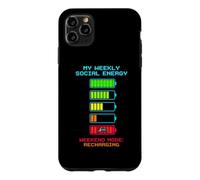 My Weekly Social Energy Batterie Rechargeable Gamer Retro Coque pour iPhone 11 Pro Max