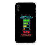 My Weekly Social Energy Batterie Rechargeable Gamer Retro Coque pour iPhone XS Max