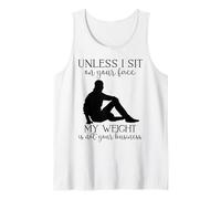 My Weight Isn't Your Business Homme Sarcastique Yoga Zen Men Fit Débardeur
