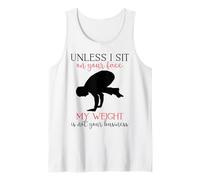 My Weight Isn't Your Business Homme Sarcastique Yoga Zen Men Fit Débardeur