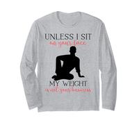 My Weight Isn't Your Business Homme Sarcastique Yoga Zen Men Fit Manche Longue