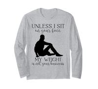 My Weight Isn't Your Business Homme Sarcastique Yoga Zen Men Fit Manche Longue