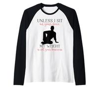 My Weight Isn't Your Business Homme Sarcastique Yoga Zen Men Fit Manche Raglan