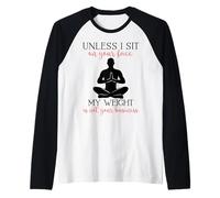 My Weight Isn't Your Business Homme Sarcastique Yoga Zen Men Fit Manche Raglan