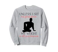 My Weight Isn't Your Business Homme Sarcastique Yoga Zen Men Fit Sweatshirt