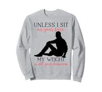My Weight Isn't Your Business Homme Sarcastique Yoga Zen Men Fit Sweatshirt