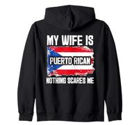 My Wife is Puerto Rican Nothing Scares Me Sweat à Capuche