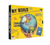 My World Calendrier de l'Avent - Visitez 24 pays, explorez différentes cultures, créez des œuvres d'art originales de chaque pays. À partir de 9 ans et plus, comprend un guide imprimé. À partir de 9