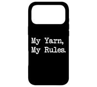 My Yarn, My Rules Funny Knitting Citations Vêtements Coque pour iPhone 17 Pro Max