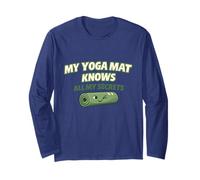 « My Yoga Mat Knows All My Secrets » Cadeau Amusant pour Les yogis Manche Longue