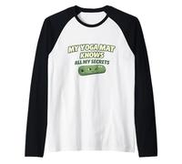 « My Yoga Mat Knows All My Secrets » Cadeau Amusant pour Les yogis Manche Raglan