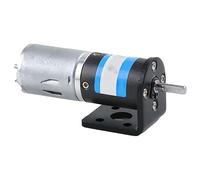 MY24GP-370 Planetary DC Gear Motor 12V 24V, Large Torque, Adjustable Speed Forward & Low Speed Motor for Electric Toys, Air Pumps & DIY Projects(24v 60rpm,4mmMotor and Bracket)
