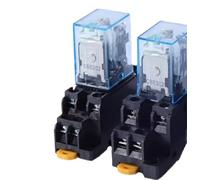 MY2N-J Small Electromagnetic Intermediate DC24V 8-Pin 5A Power with Base - Reliable Switching Solution for Automation(1PC E)