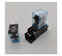 MY2P HH52P MY2NJ Bobine de relais bipolaire double jet relais électromagnétique miniature avec base de prise LED AC 110 V 220 V DC 12 V 24 V(AC220)