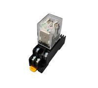 MY2P HH52P MY2NJ Bobine de relais général DPDT Micro Mini commutateur de relais électromagnétique avec base de prise LED AC 110 V 220 V DC 12 V 24 V 1 pièce(DC 12V)