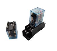 MY2P HH52P MY2NJ bobine de relais général Micro Mini commutateur de relais électromagnétique avec Base de prise LED AC 110 V 220 V DC 12 V 24 V(AC220,Base)