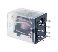 MY2P HH52P MY2NJ bobine Miniature commutateur de relais intermédiaire électromagnétique général avec Base de prise LED AC DC 1 pièces(AC,110V)