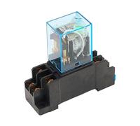 MY2P HH52P MY2NJ relais 12VDC 24VDC 110VAC 220VAC bobine usage général DPDT micro mini relais avec support de base de prise(220VAC)