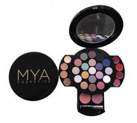MYA - Kits 34 Maquillage | Palette de maquillage compacte avec ombres, blush et paillettes | Mallette tout-en-un | Comprend un miroir intégré | Set de maquillage portable