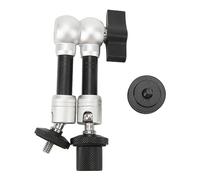 MYANEYPUO Bras de Friction articulé, Support de Bras Rotatif réglable pour Appareil Photo, Bras de Friction Universel de 8 Pouces avec vis de 1/4 de Pouce, alignement sécurisé des Dents