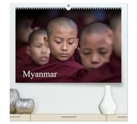 Myanmar 2026 (hochwertiger Premium Wandkalender 2026 DIN A2 quer), Kunstdruck in Hochglanz: Myanmar - buntes "Goldenes Land".
