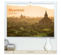 Myanmar - Eindrücke (hochwertiger Premium Wandkalender 2026 DIN A2 quer), Kunstdruck in Hochglanz: Myanmar- Die Zeit scheint stehen geblieben zu sein ...