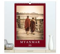 MYANMAR SPIRITUELL 2026 (hochwertiger Premium Wandkalender 2026 DIN A2 hoch), Kunstdruck in Hochglanz: Myanmar das Land der Pagoden, Klöster, Mönche und Buddhas.