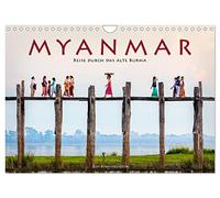 Myanmar - Voyage à travers l'ancienne Birmanie, Version française (Calendrier mural 2026 DIN A4 portrait), Calendrier CALVENDO mensuel