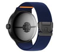 MYAPULUA Bracelet extensible Pixel Watch 2 de 41 mm, pour Google Pixel Watch Bands/Pixel Watch 3 45 mm, bracelet de 41 mm pour homme/femme, boucle de parachute large en nylon élastique tressé, 04-bleu