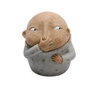 Myazs Figurine humoristique garçon tenant le nez - Décoration de salle de bain - Sculpture en résine - Statue décorative de table - 16 cm de haut