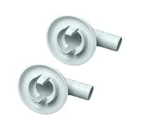Myazs Lot de 2 connecteurs de sortie de vidange pour climatiseur - Raccord coudé - Installation facile - Buse de vidange pour climatiseur, pièces d'appareils ménagers, réparation de climatiseur