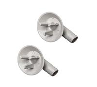 Myazs Lot de 2 connecteurs de sortie de vidange pour climatiseur - Raccord coudé - Installation facile - Buse de vidange pour climatiseur, pièces d'appareils ménagers, réparation de climatiseur