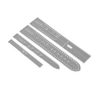 Myazs Lot de 4 pochoirs en acrylique transparent pour bracelet de montre DIY