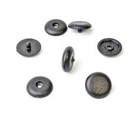 Myba-S CL-0094 + CL-0095 Lot de 5 boutons à clips universels pour ceinture de sécurité, noir