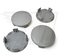 MYBA-S Lot de 4 cache-moyeux universels en ABS gris 62 mm/60 mm