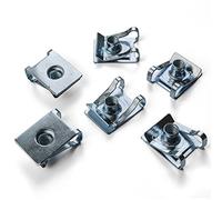 MYBA-S Pince de fixation en métal moderne gris, Lot de 15, Compatible BMW